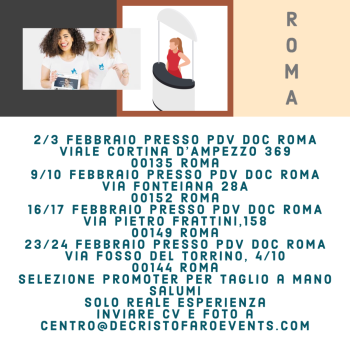 GASTRONOMA/O ESPERTO  ROMA